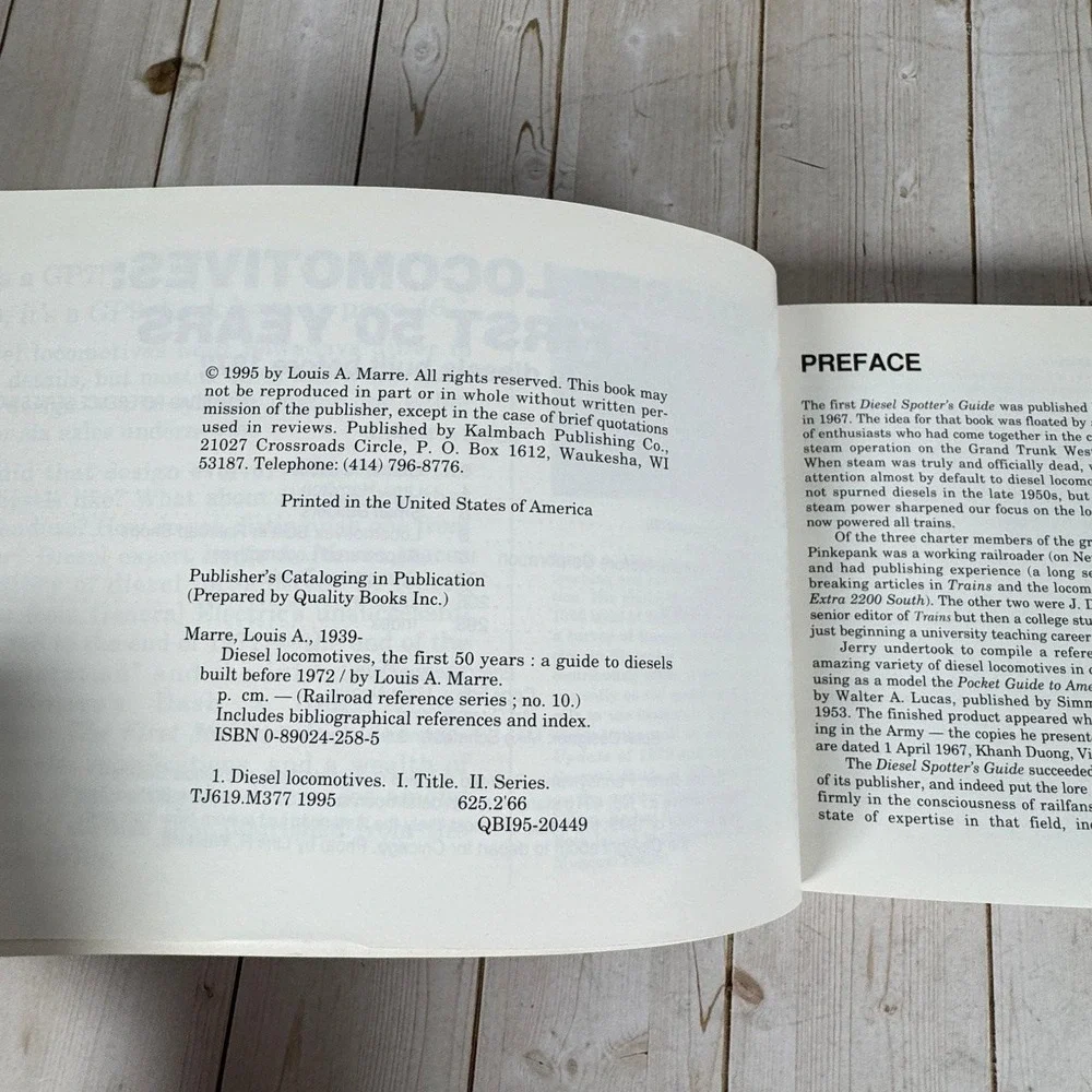 Diesel‎ Locomotives First 50 Years Marre 1995 Railroad History Kalmbach Books
